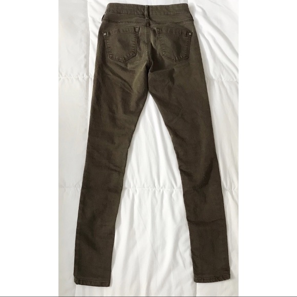 Topshop Leigh olive green skinny jeans - Picture 9 of 12